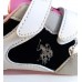 U.S.POLO ASSN NOBIK014-BEI-BLK01 ΠΑΙΔΙΚΟ ΠΑΠΟΥΤΣΙ SNEAKERS ΚΟΡΙΤΣΙ  ΠΟΛΥΧΡΩΜΟ